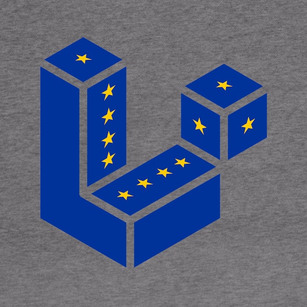 Laravel logo with European Union flag by WiloAhadi